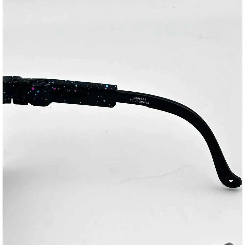 Pit Viper Originals Night Fall Sunglasses Shield Polarized Mirrored Purple Black